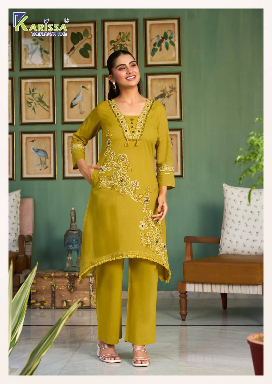 AMRITA  By KARISSA 1201 To 1204 Series Beautiful Festive Suits Colourful premium Bombay cotton co-ord sets At Wholesale Price